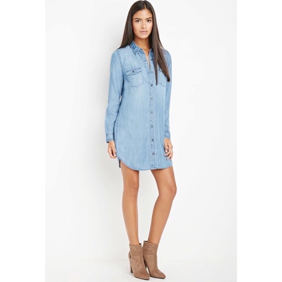 life in progress Dresses & Skirts - Life in progress chambray button down shirt dress